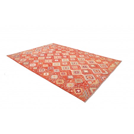 Tappeto Kilim Afghanistan arancione giallo 206x289