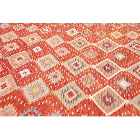 Tappeto Kilim Afghanistan arancione giallo 206x289