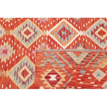 Tappeto Kilim Afghanistan arancione giallo 206x289