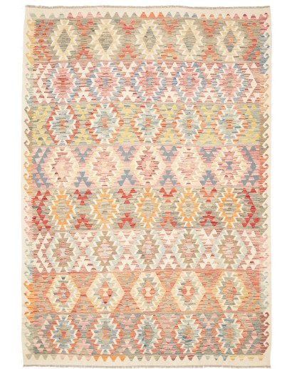 Tappeto Kilim Afghanistan marrone beige 207x303