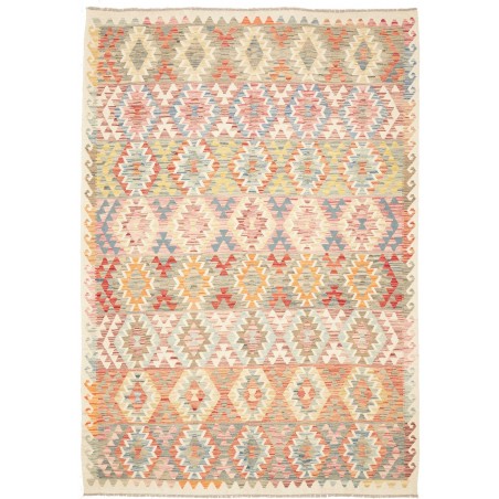 Tappeto Kilim Afghanistan marrone beige 207x303