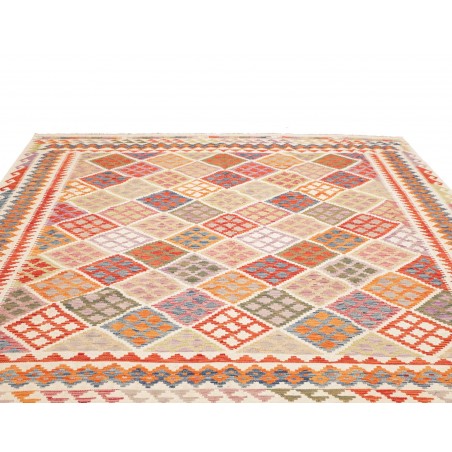 Tappeto Kilim Afghanistan giallo arancione 259x298