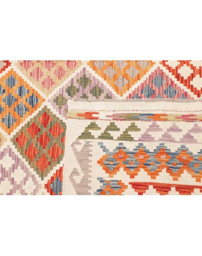 Tappeto Kilim Afghanistan giallo arancione 259x298