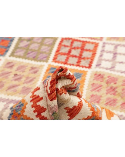 Tappeto Kilim Afghanistan giallo arancione 259x298