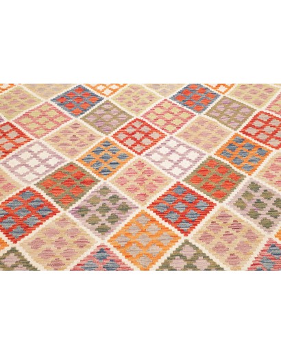 Tappeto Kilim Afghanistan giallo arancione 259x298