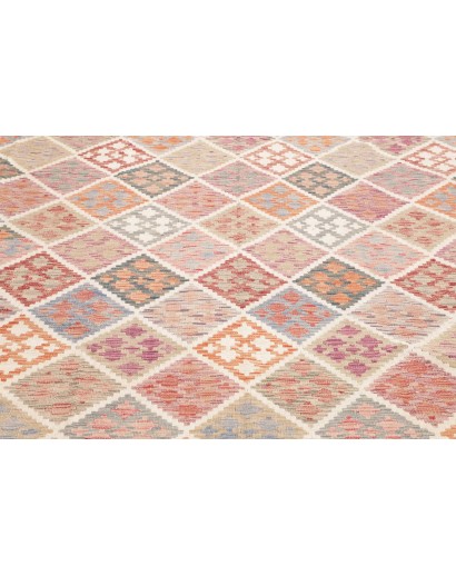 Tappeto Kilim Afghanistan bianco marrone 241x300