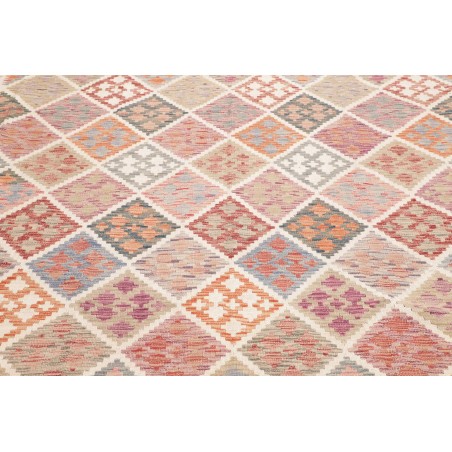 Tappeto Kilim Afghanistan bianco marrone 241x300