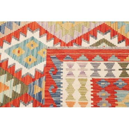 Tappeto Kilim Afghanistan beige rosso 252x296