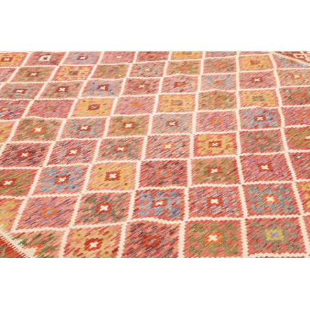 Tappeto Kilim Afghanistan arancione bianco 248x294