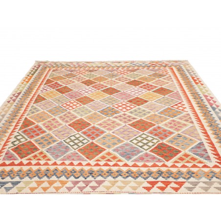 Tappeto Kilim Afghanistan marrone giallo 260x291