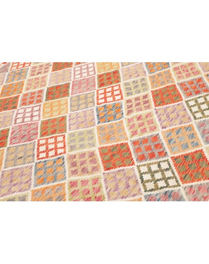 Tappeto Kilim Afghanistan marrone giallo 260x291