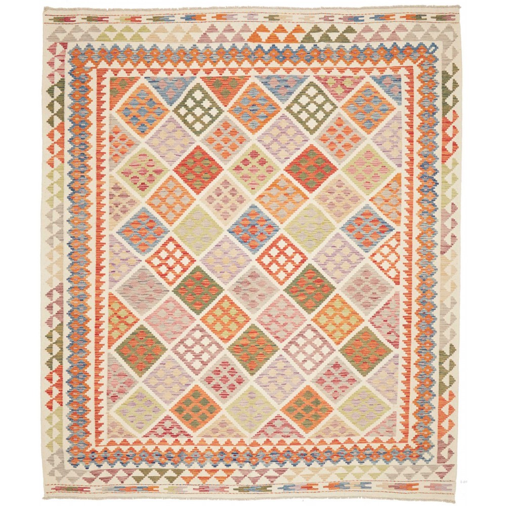 Tappeto Kilim Afghanistan giallo 256x294