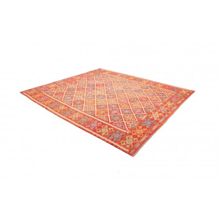 Tappeto Kilim Afghanistan arancione giallo 269x298