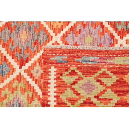 Tappeto Kilim Afghanistan arancione giallo 269x298