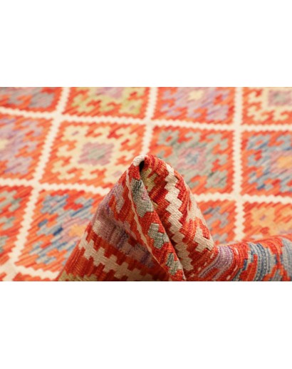 Tappeto Kilim Afghanistan arancione giallo 269x298