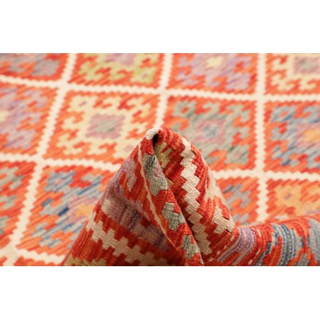 Tappeto Kilim Afghanistan arancione giallo 269x298