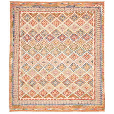 Tappeto Kilim Afghanistan marrone rosso 250x289