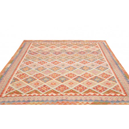 Tappeto Kilim Afghanistan marrone rosso 250x289