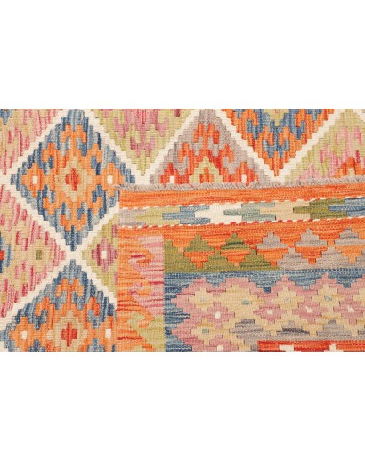 Tappeto Kilim Afghanistan marrone rosso 250x289