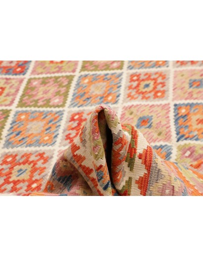 Tappeto Kilim Afghanistan marrone rosso 250x289