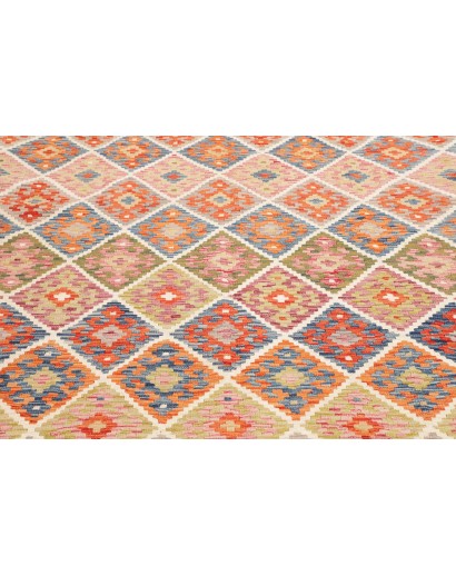Tappeto Kilim Afghanistan marrone azzurro 252x292