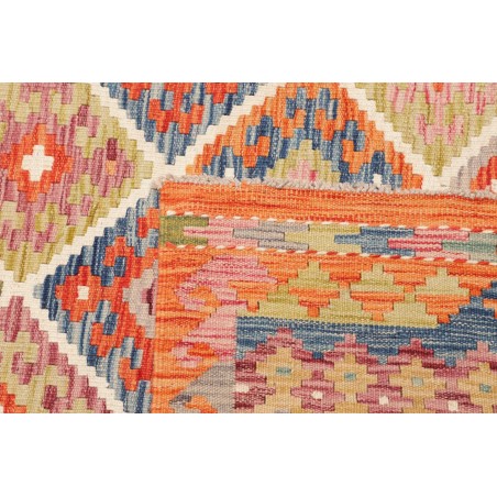 Tappeto Kilim Afghanistan marrone azzurro 252x292