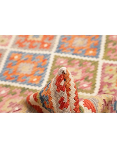 Tappeto Kilim Afghanistan marrone azzurro 252x292