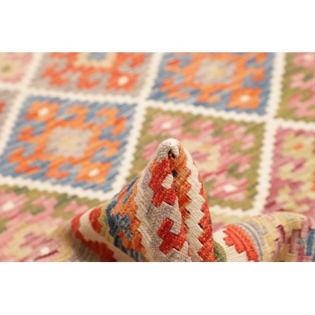 Tappeto Kilim Afghanistan marrone azzurro 252x292