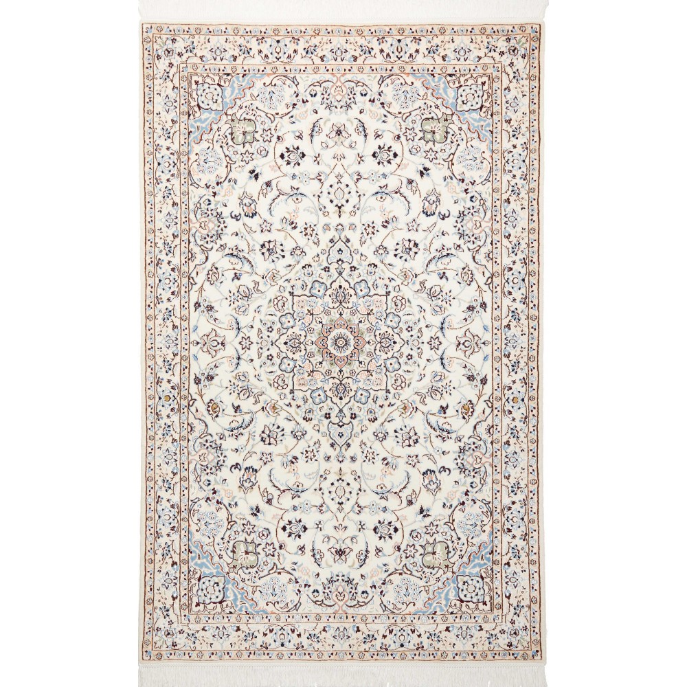 Tappeto Nain 9La Persia bianco 132x208 Tappeto Nain 9La Persia bianco 132x208