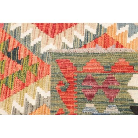 Tappeto Kilim Afghanistan marrone bianco 261x350