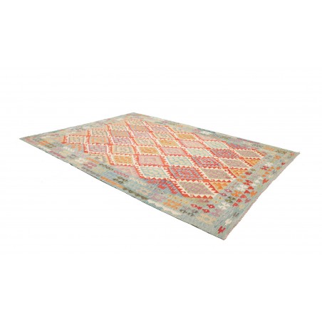 Tappeto Kilim Afghanistan marrone rosso 257x346