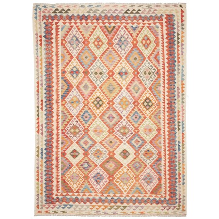 Tappeto Kilim Afghanistan beige giallo 247x335