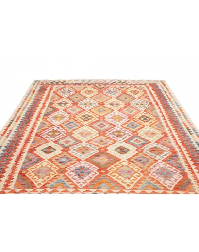 Tappeto Kilim Afghanistan beige giallo 247x335