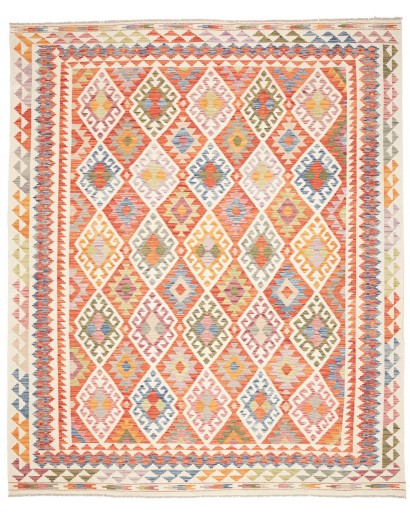 Tappeto Kilim Afghanistan giallo rosso 256x305