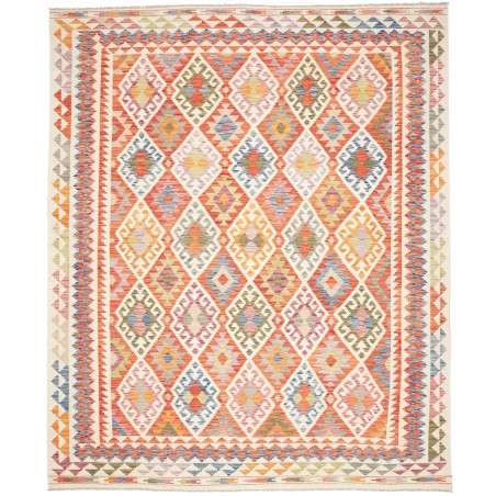 Tappeto Kilim Afghanistan giallo rosso 256x305