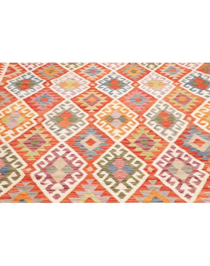 Tappeto Kilim Afghanistan giallo rosso 256x305