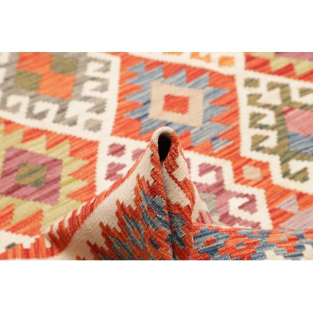 Tappeto Kilim Afghanistan giallo rosso 256x305