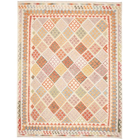 Tappeto Kilim Afghanistan giallo arancione 270x342