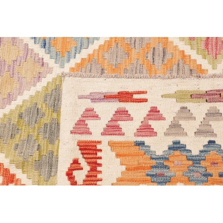 Tappeto Kilim Afghanistan giallo arancione 270x342