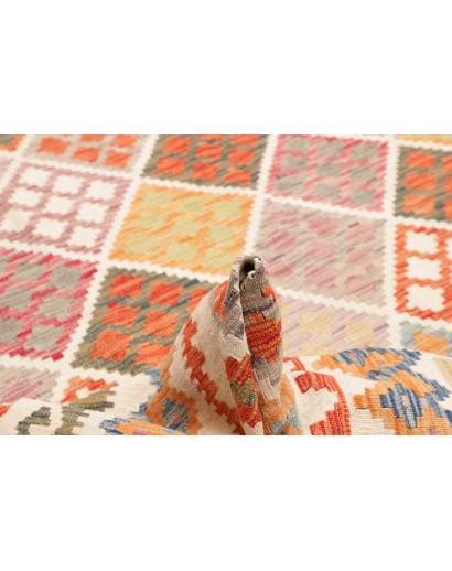 Tappeto Kilim Afghanistan giallo arancione 270x342