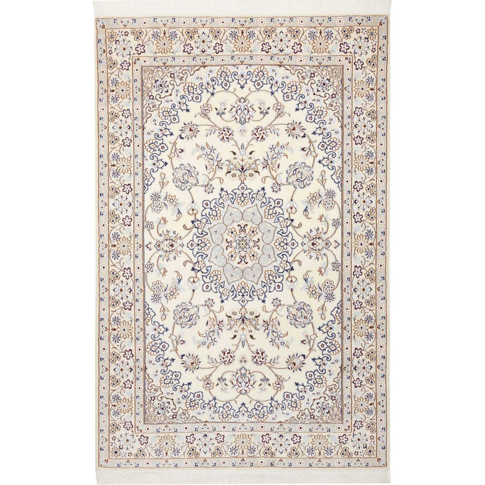 Tappeto Nain 9La Persia bianco 130x203 Tappeto Nain 9La Persia bianco 130x203