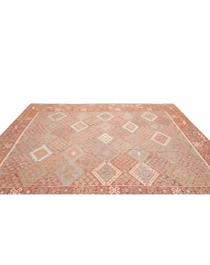 Tappeto Kilim Afghanistan marrone bianco 313x294
