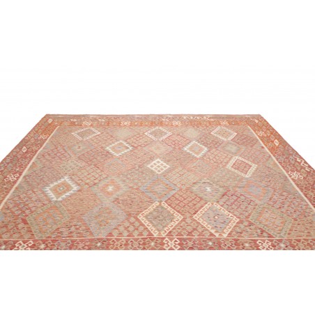 Tappeto Kilim Afghanistan marrone bianco 313x294