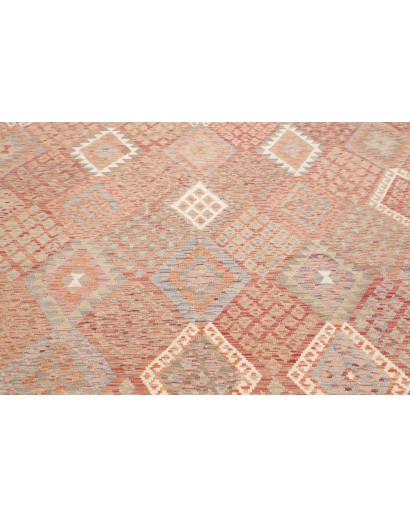 Tappeto Kilim Afghanistan marrone bianco 313x294