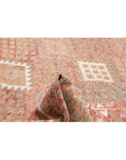 Tappeto Kilim Afghanistan marrone bianco 313x294