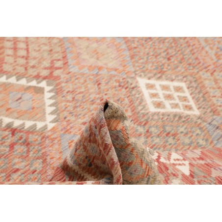 Tappeto Kilim Afghanistan marrone bianco 313x294