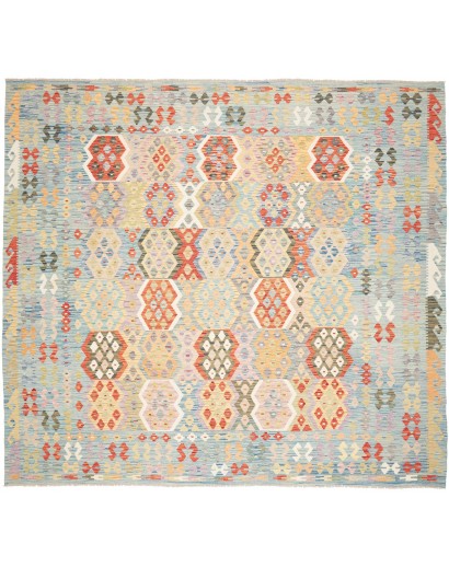 Tappeto Kilim Afghanistan beige rosso 317x291