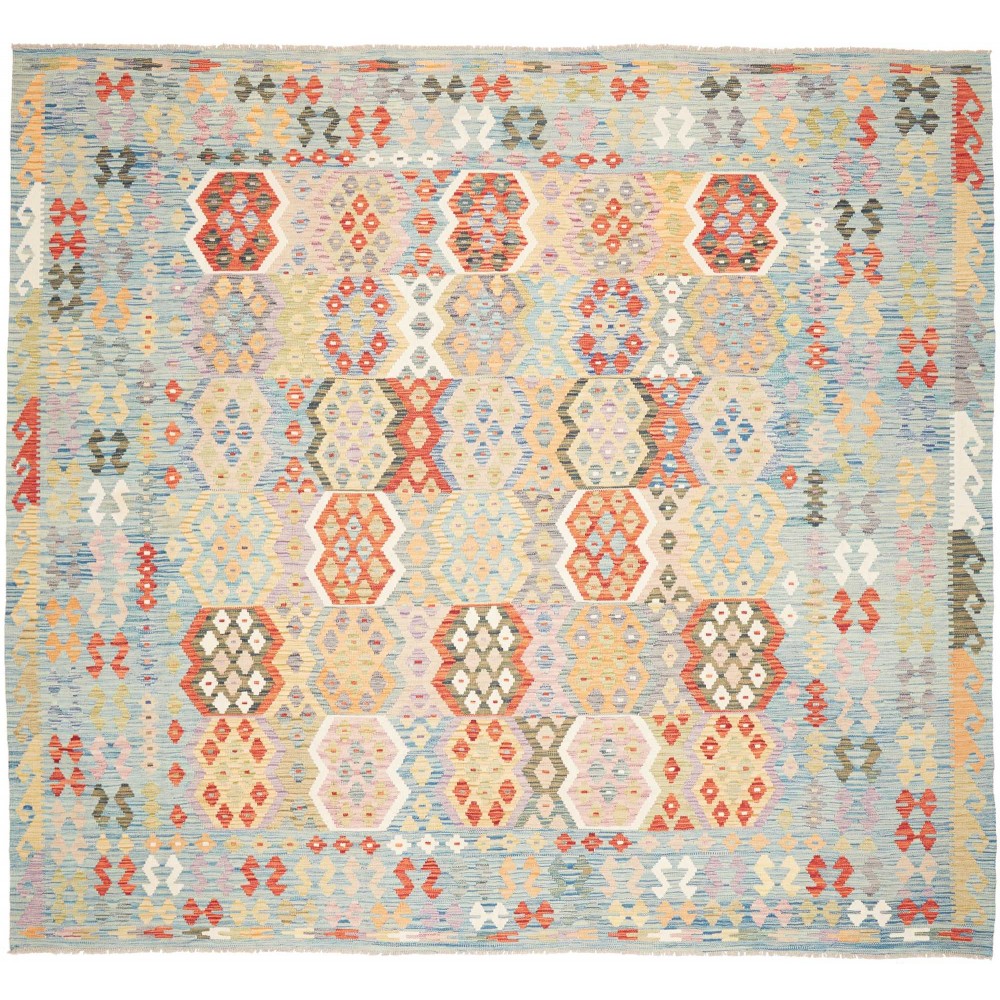 Tappeto Kilim Afghanistan beige rosso 317x291