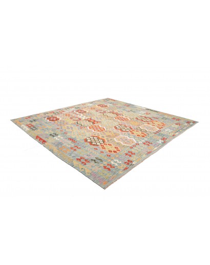 Tappeto Kilim Afghanistan beige rosso 317x291