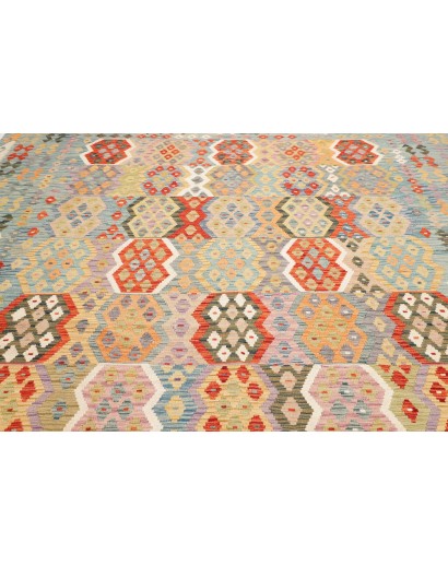 Tappeto Kilim Afghanistan beige rosso 317x291